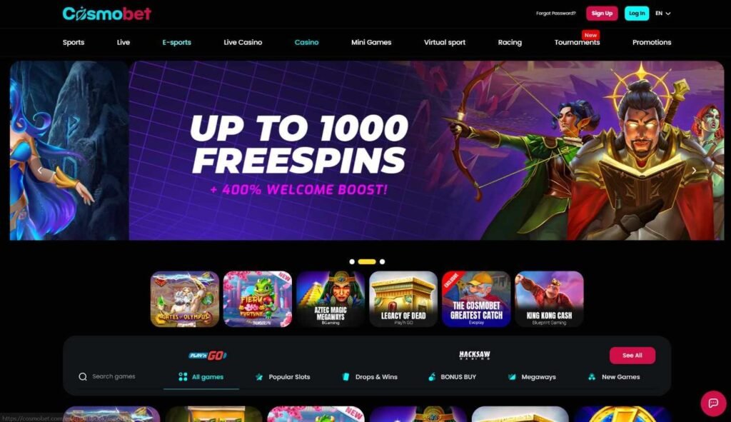 cosmobet-homepage
