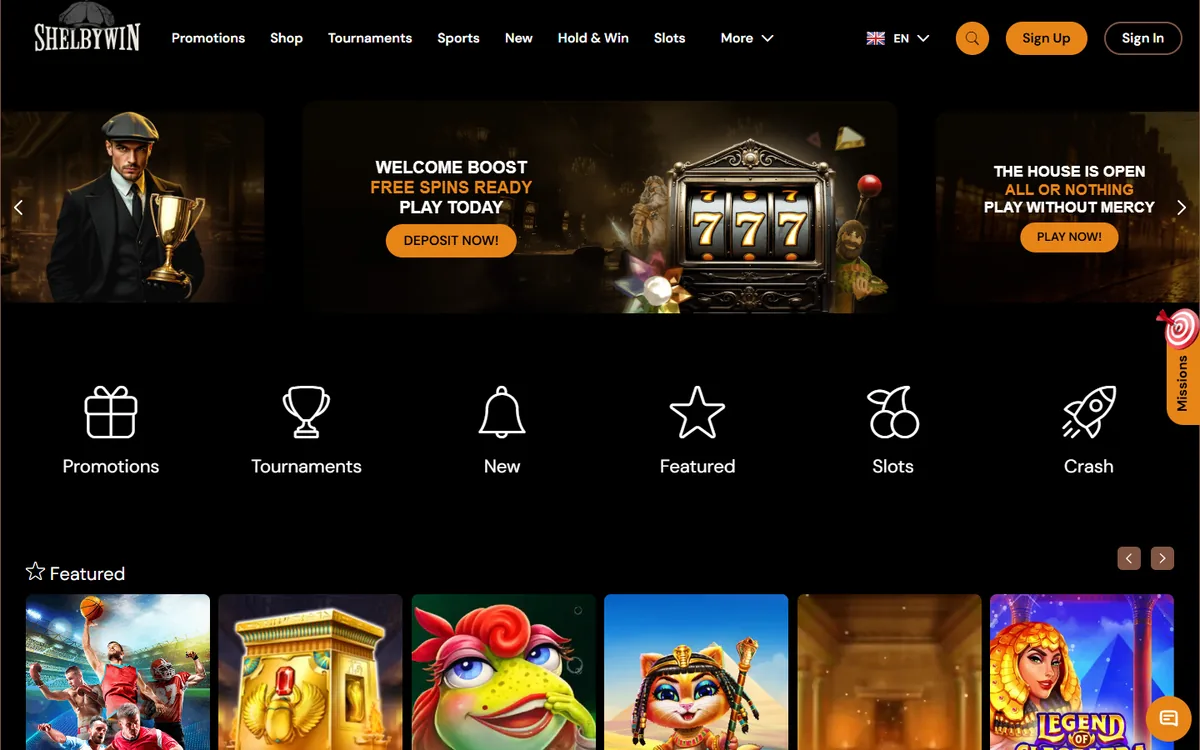 Shelbywin homepage at shelbywin.casino, captured on 7 October 2026